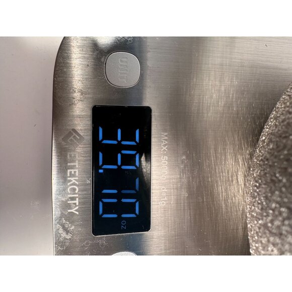 Set of 4 Sparkle Glitter Low Glass Bowls in Graphite Silver. Glittery, textured - Picture 7 of 7